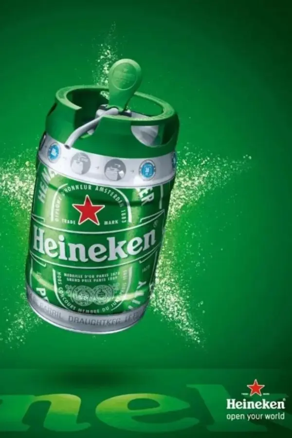 Kit 02 Barril de Cerveza Heineken 5l Sellado + Termo Stanley clásico 1.4 lts - Image 3