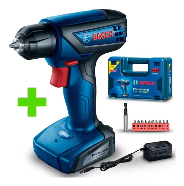 Atornillador/taladro Bosch Gsr 1000 Smart 12v Bivolt Color Azul