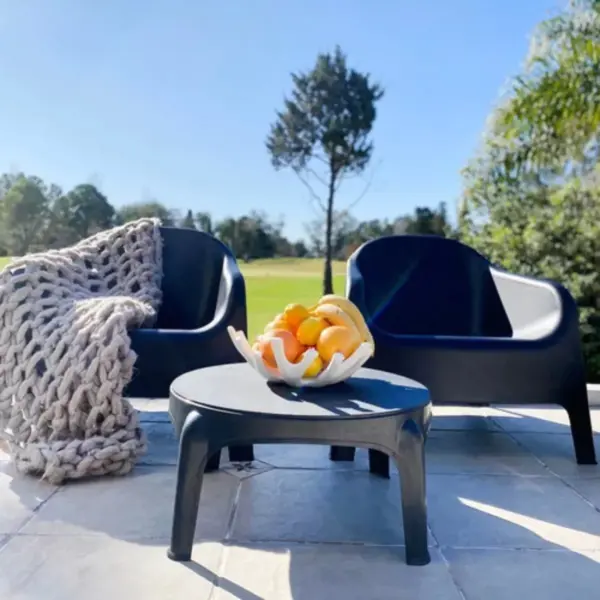 Set de 4 Sillones Skarpo Garden Life Ecologicos + Mesa Sunset Negra - Image 2