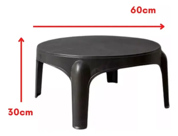 Set de 4 Sillones Skarpo Garden Life Ecologicos + Mesa Sunset Negra - Image 5