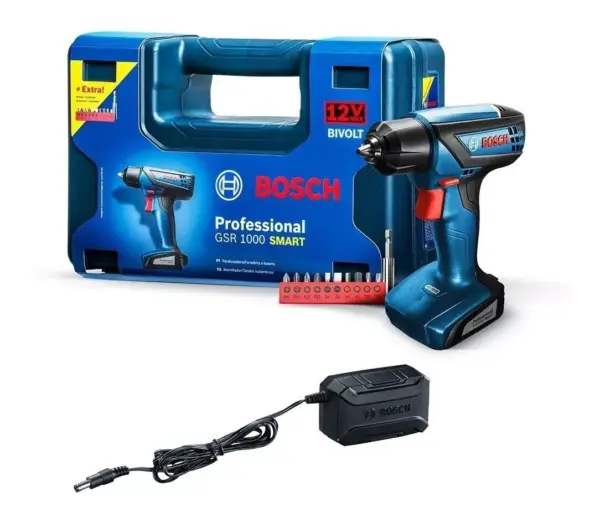 Atornillador/taladro Bosch Gsr 1000 Smart 12v Bivolt Color Azul - Image 3