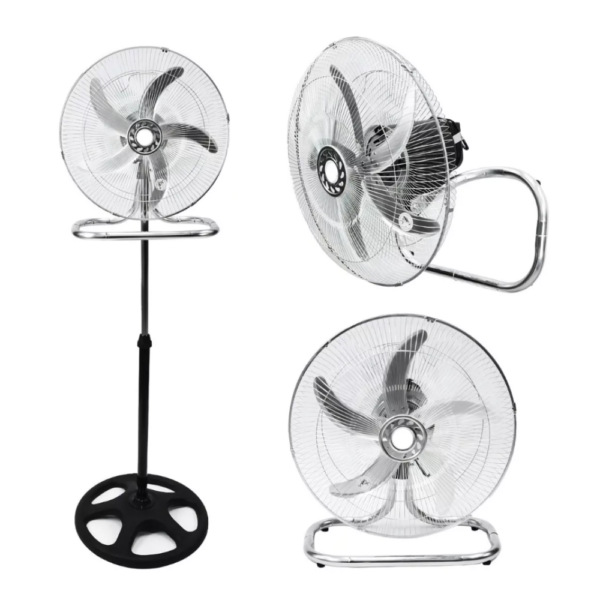Ventilador 3 En 1 Winco 18 W118 5 Aspas 1100w Color de la estructura Negro Color de las aspas Gris Diámetro 18 " Material de las aspas Aluminio