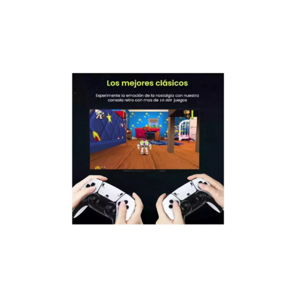 CONSOLA DE JUEGOS GAME STICK PRO 4K WHITE 64GB 2 CONTROLES INALAMBRICOS - Image 2