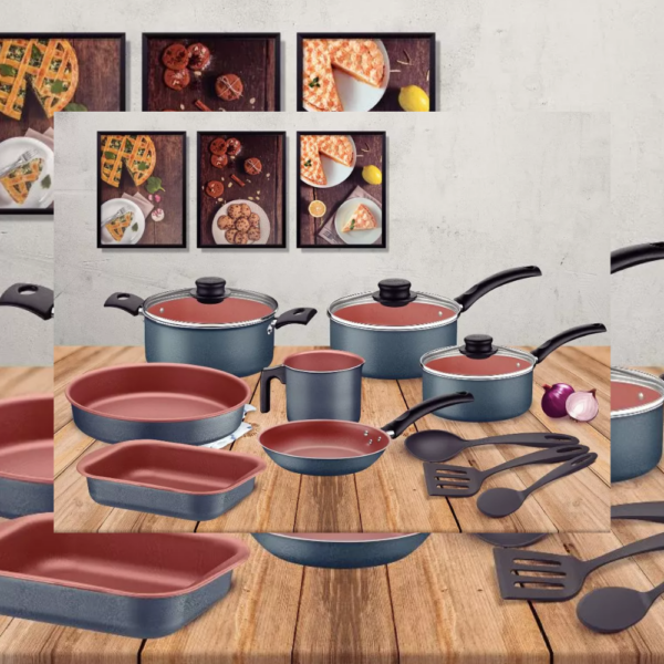 Batería de Cocina Tramontina Turim 10 Piezas 20298/614 Negro - Image 4