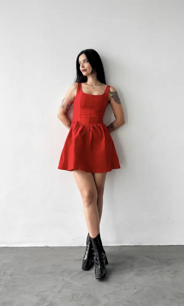 VESTIDO DE FIESTA // rojo