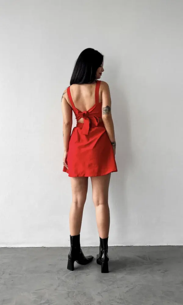 VESTIDO DE FIESTA // rojo - Image 2