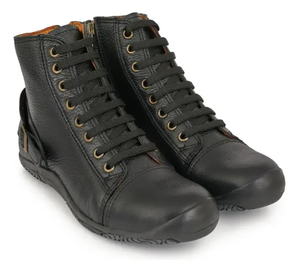 Borcego Mujer Cuero Bota Botineta Zapatilla Briganti Calin - Image 5